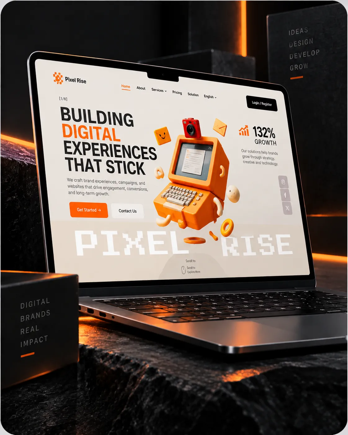 Pixel Rise project
