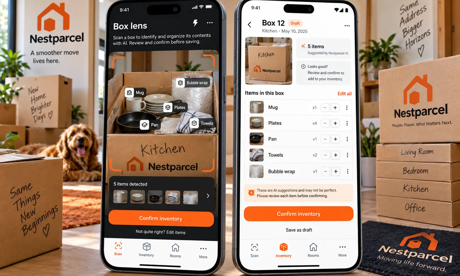 Nestparcel Mobile App hero