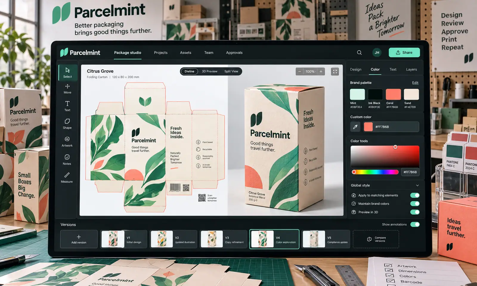 Parcelmint SaaS Platform hero