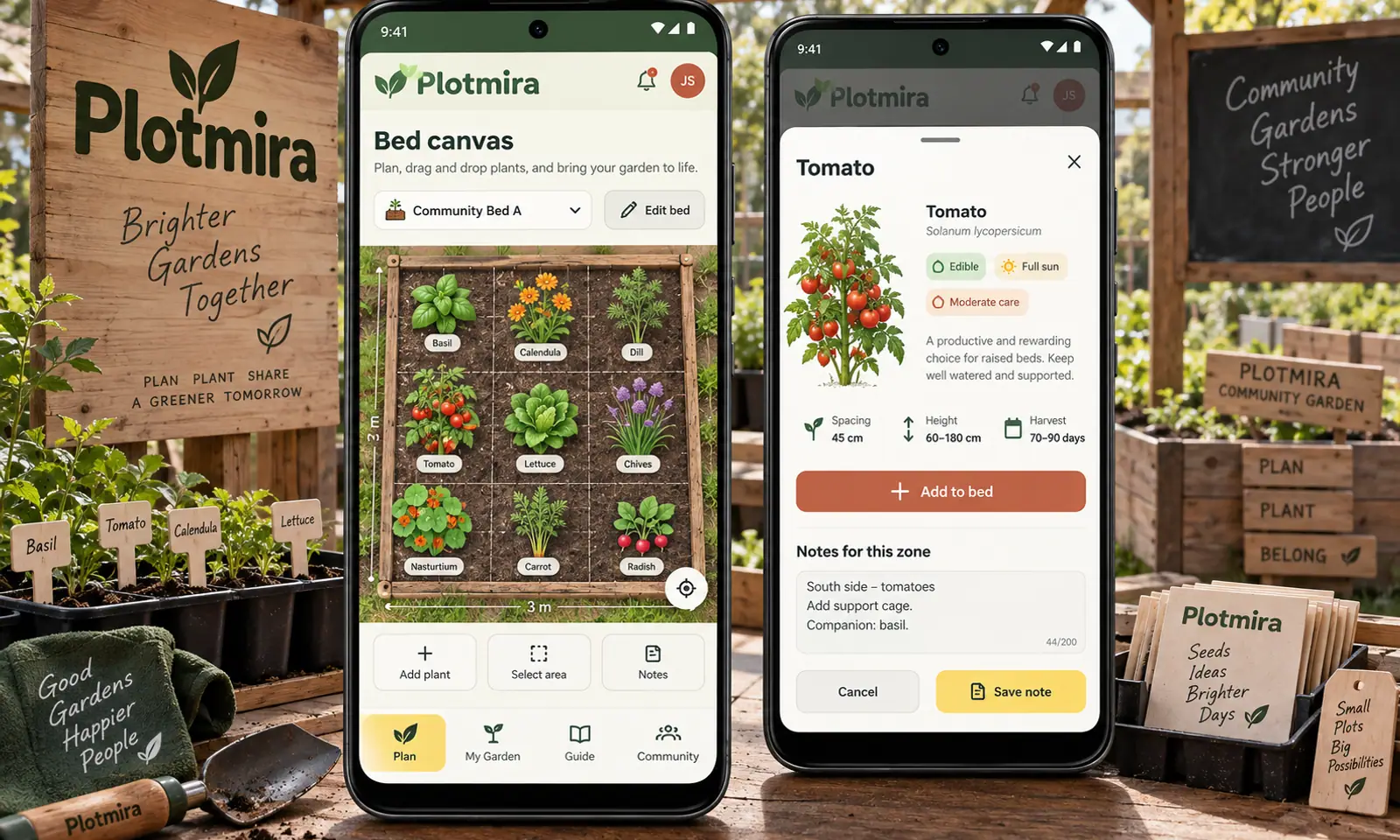 Plotmira Mobile App hero