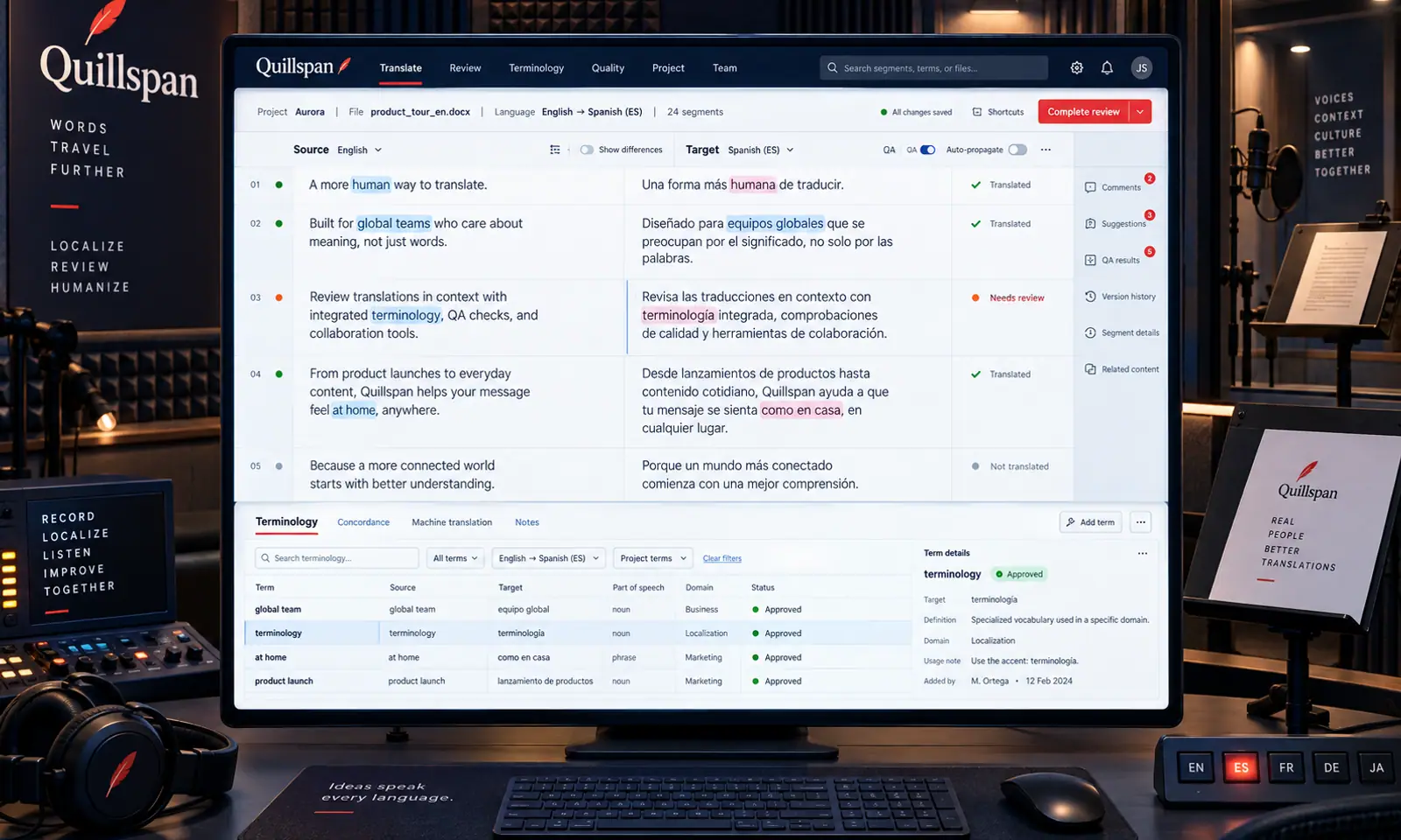 Quillspan SaaS Platform hero