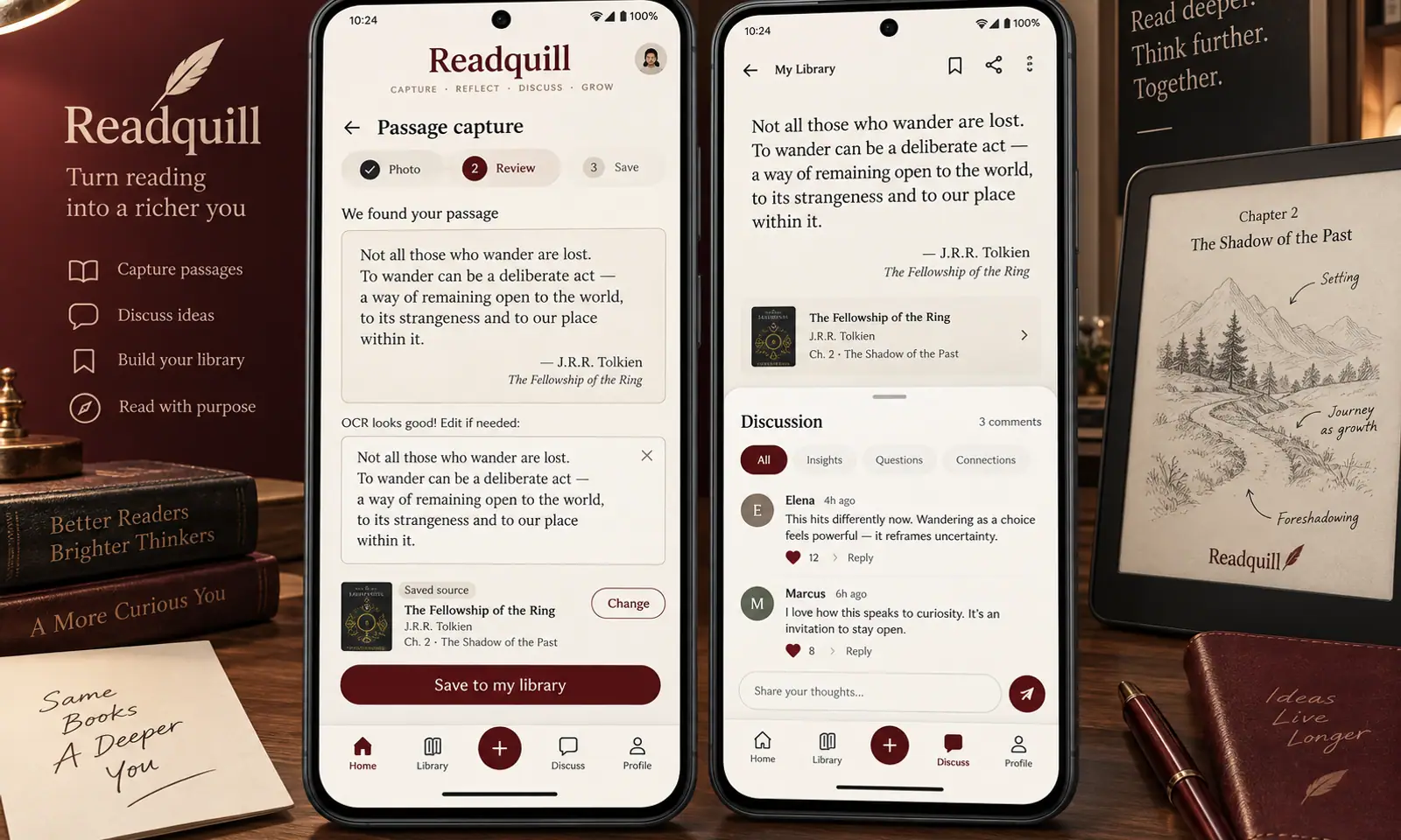 Readquill Mobile App hero