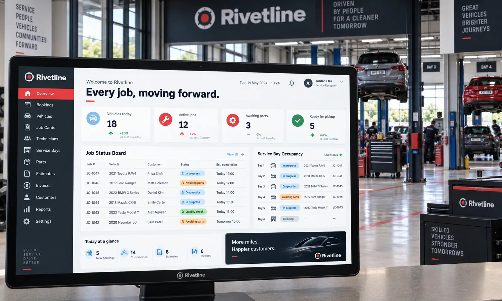 Rivetline SaaS Platform hero